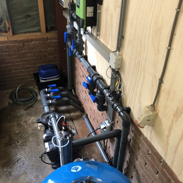 Installatie zwemvijver
